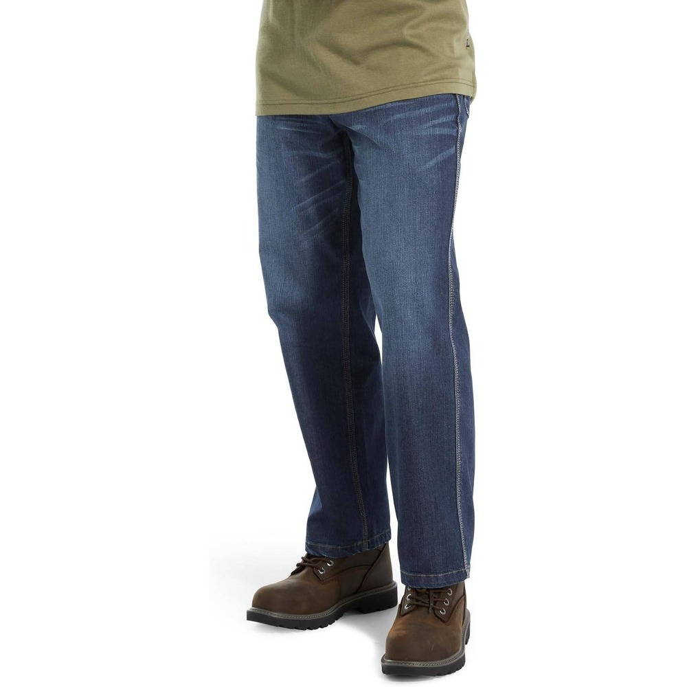 Wolverine FR 36x32 Men's Flame Resistant Stretch Work Jeans Dark Denim